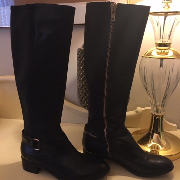 steve madden black riding boots